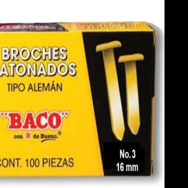BROCHE ALEMAN 3 BACO CAJA C100 C.50